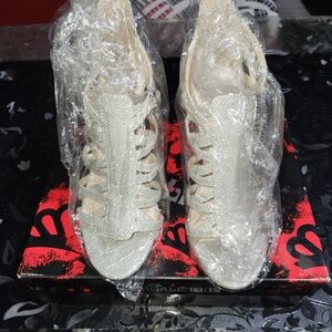 Fergalicious Silver Heels with Shimmering Elegance